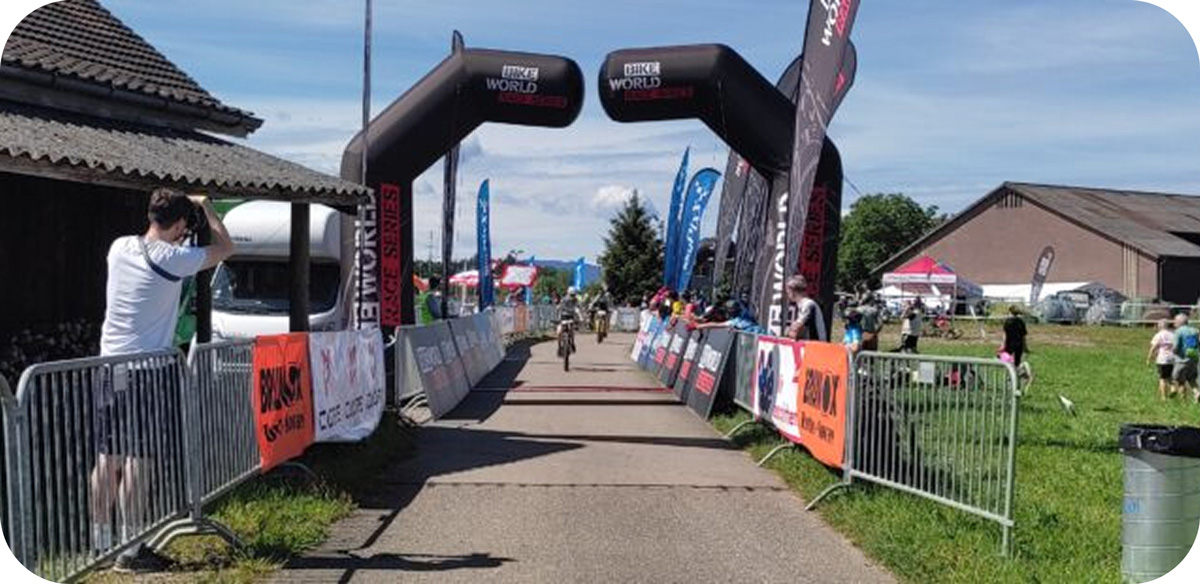 cycling event finish line